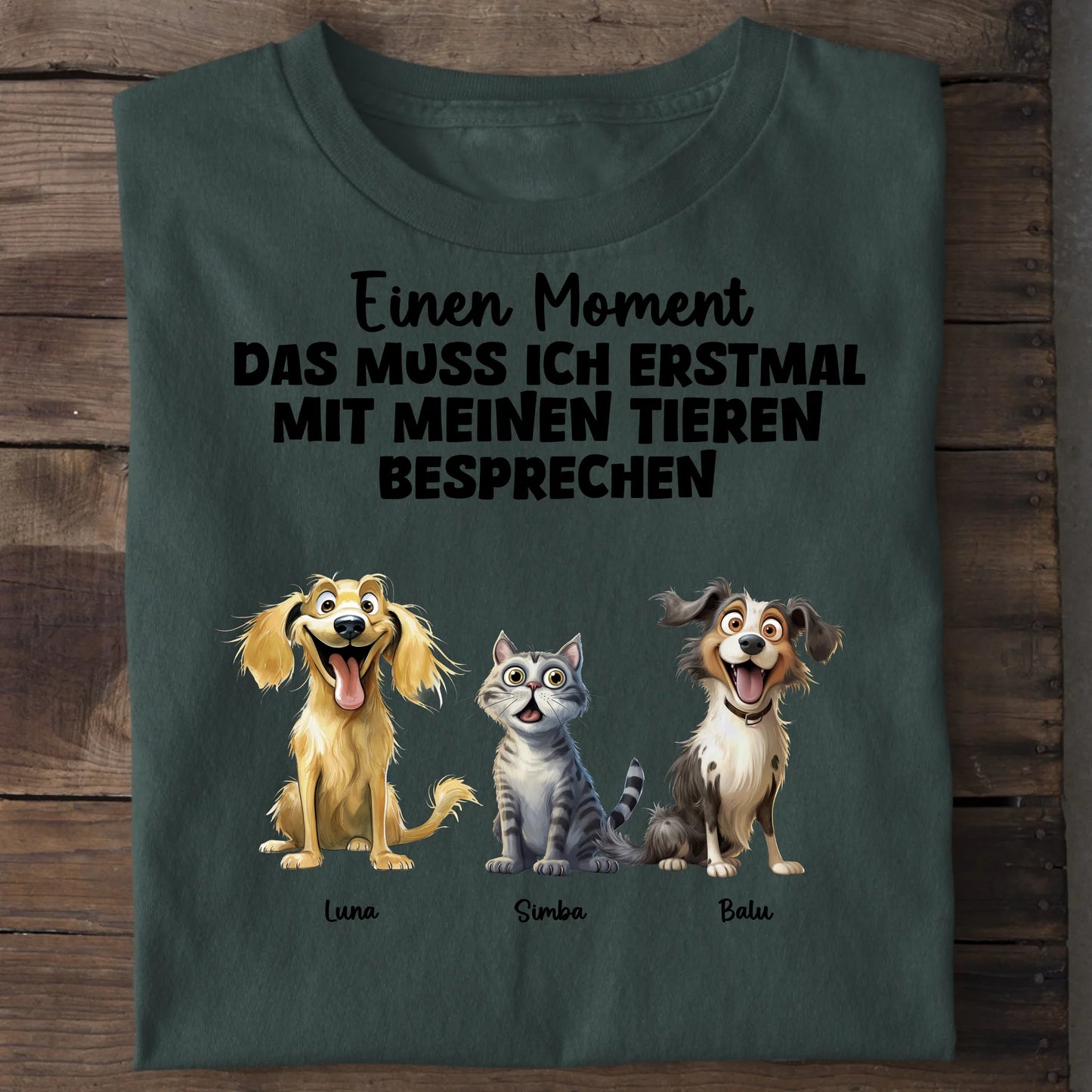 Das muss ich erst besprechen - Organic Men's Shirt (personalisierbar) Crafter T-Shirt ST ST Bottled-Green