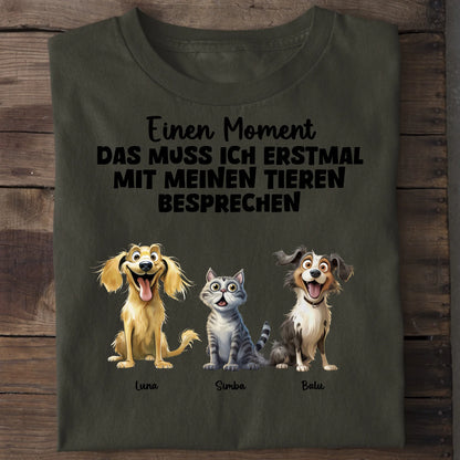 Das muss ich erst besprechen - Organic Men's Shirt (personalisierbar) Crafter T-Shirt ST ST Khaki