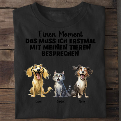 Das muss ich erst besprechen - Organic Men's Shirt (personalisierbar) Crafter T-Shirt ST ST Black