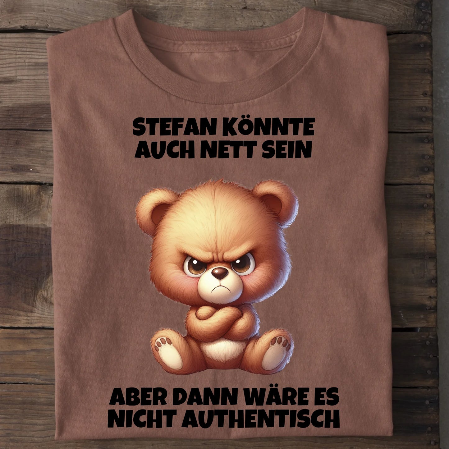 Nicht authentisch - Organic Men's Shirt (personalisierbar) Crafter T-Shirt ST ST Heritage-Brown