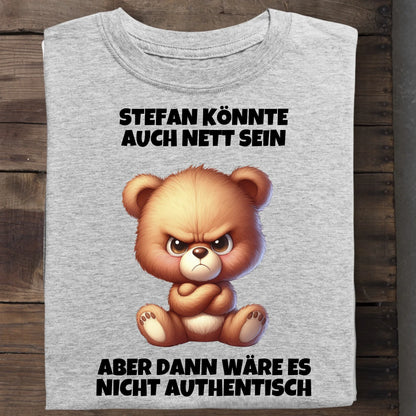 Nicht authentisch - Organic Men's Shirt (personalisierbar) Crafter T-Shirt ST ST Heather-Grey