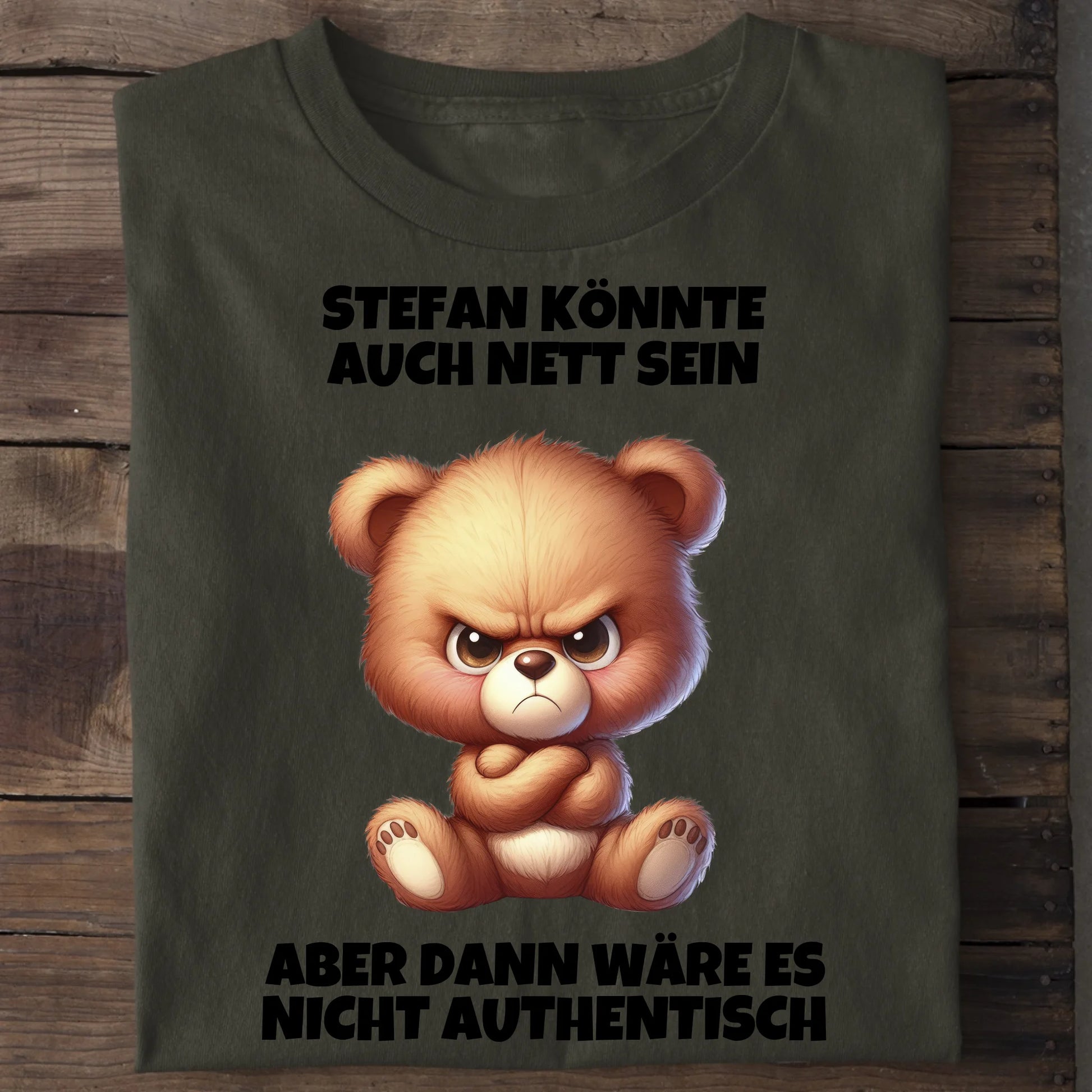 Nicht authentisch - Organic Men's Shirt (personalisierbar) Crafter T-Shirt ST ST Khaki
