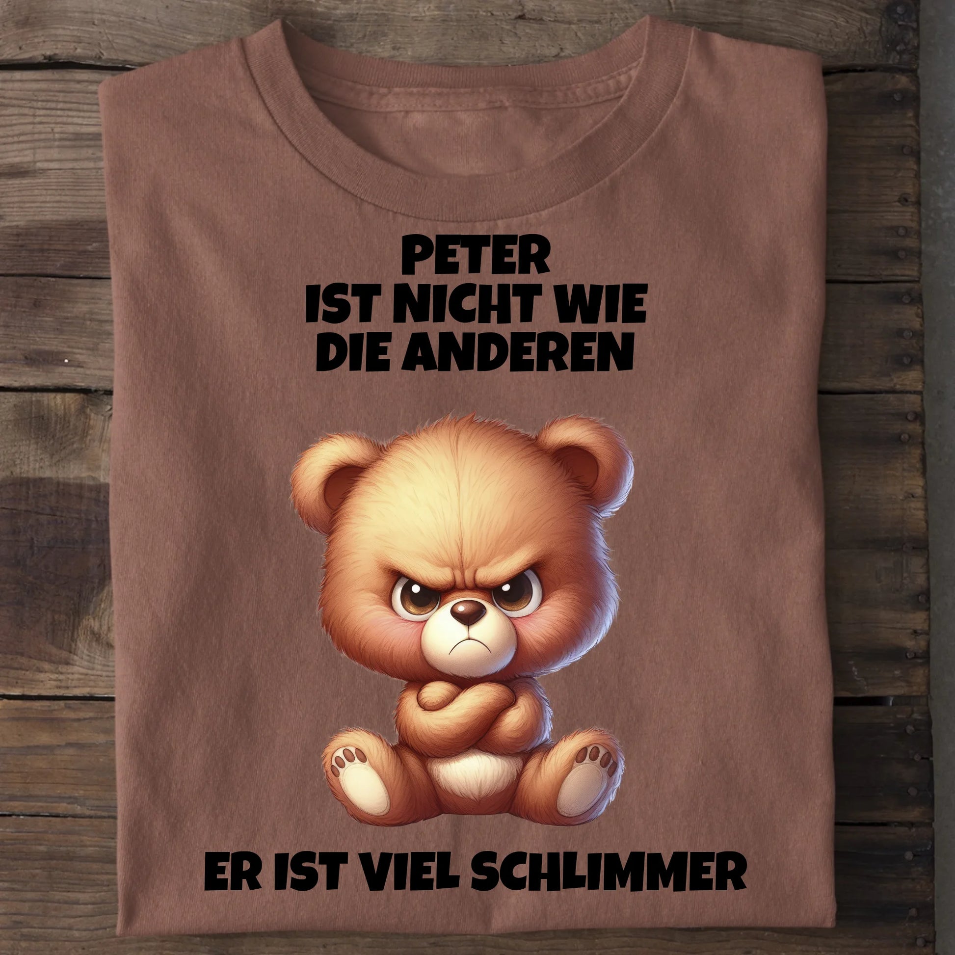 Nicht wie die anderen - Organic Men's Shirt (personalisierbar) Crafter T-Shirt ST ST Heritage-Brown