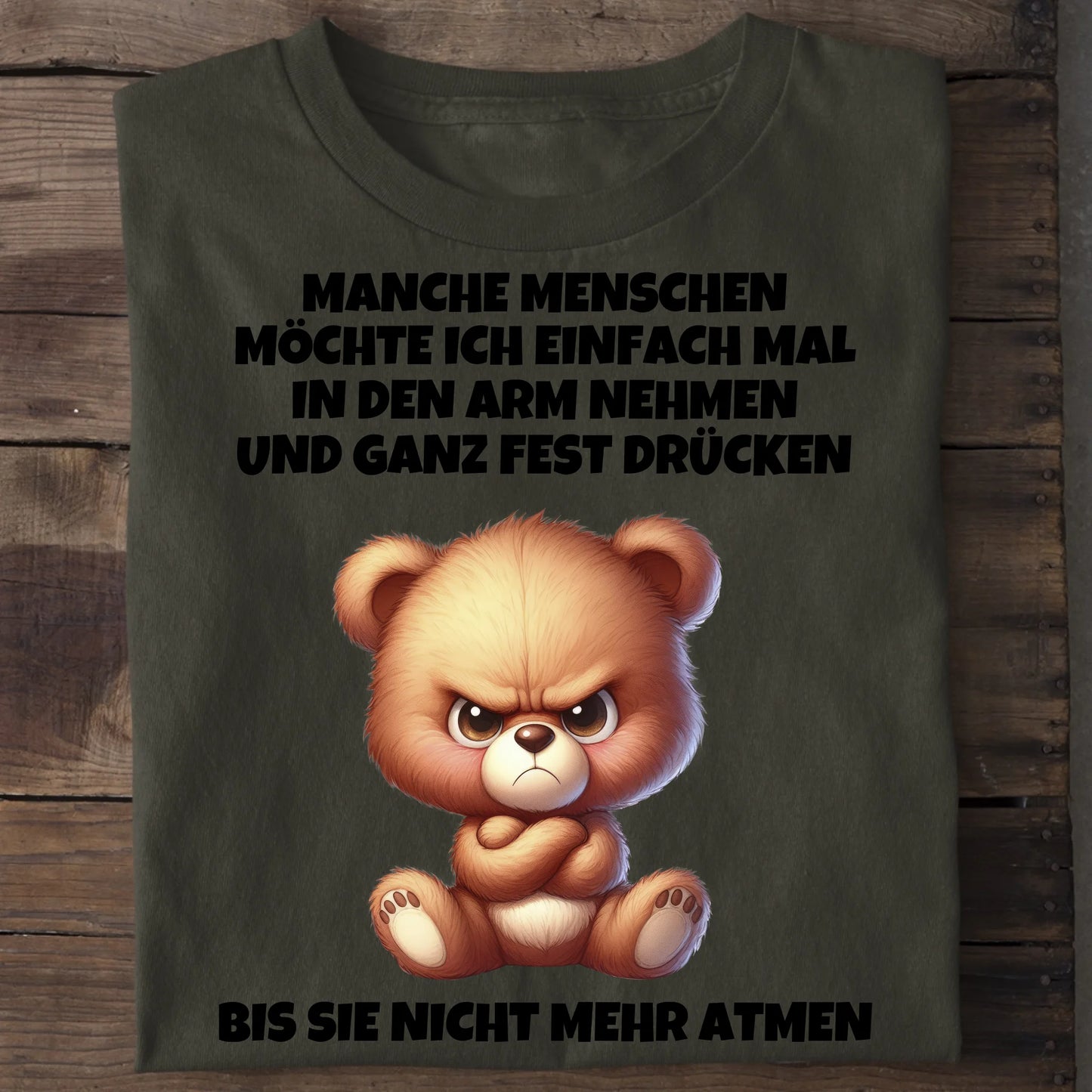 In den Arm nehmen - Organic Men's Shirt (personalisierbar) Crafter T-Shirt ST ST Khaki