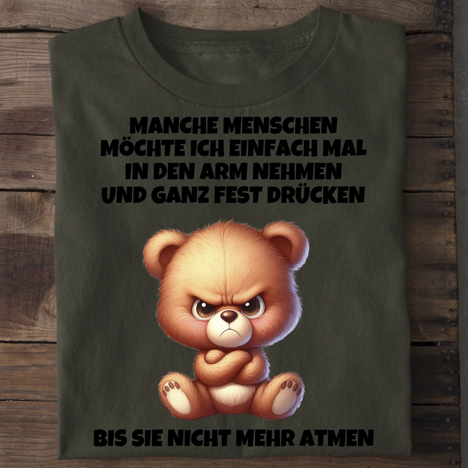 In den Arm nehmen - Organic Men's Shirt (personalisierbar) Crafter T-Shirt ST ST Khaki