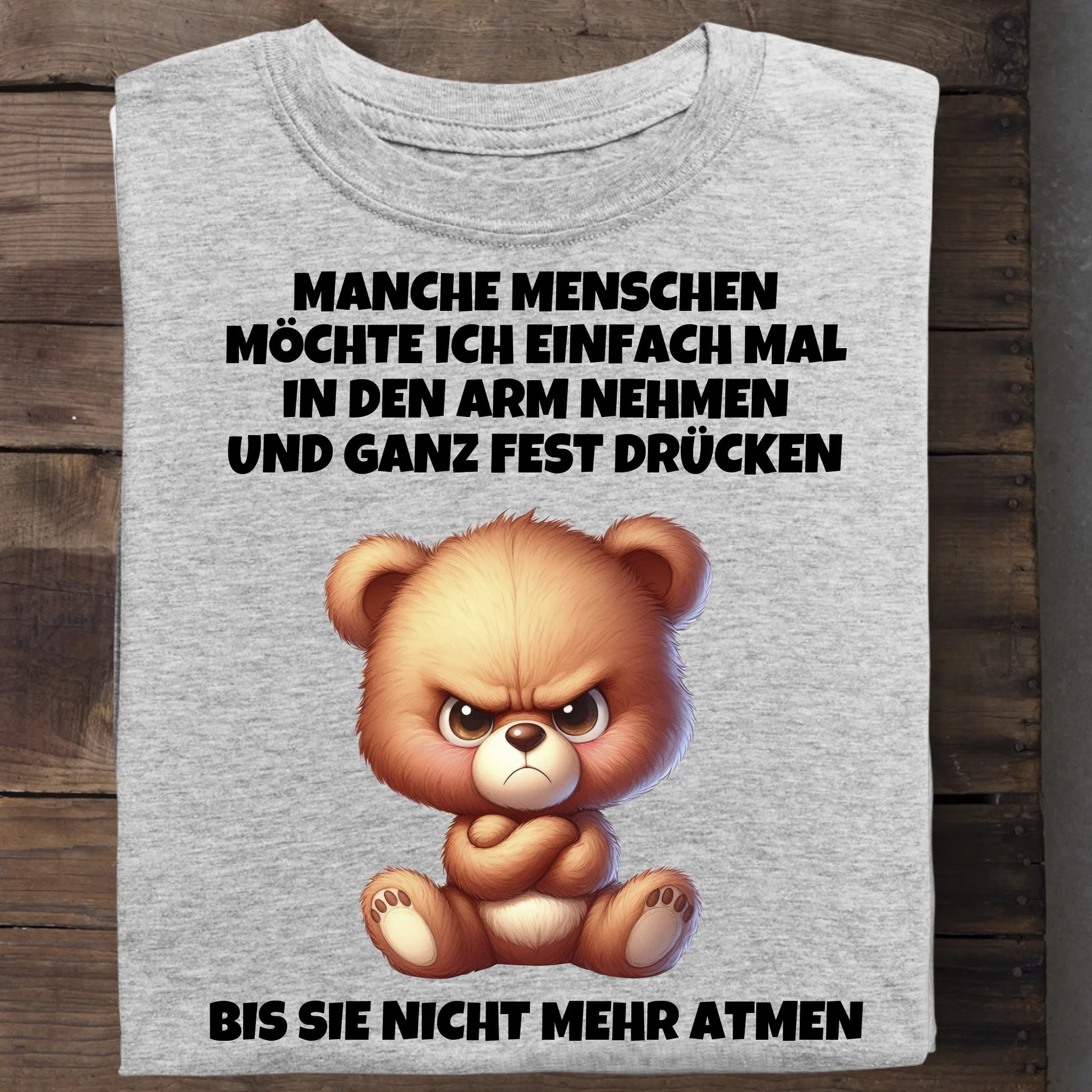 In den Arm nehmen - Organic Men's Shirt (personalisierbar) Crafter T-Shirt ST ST Heather-Grey