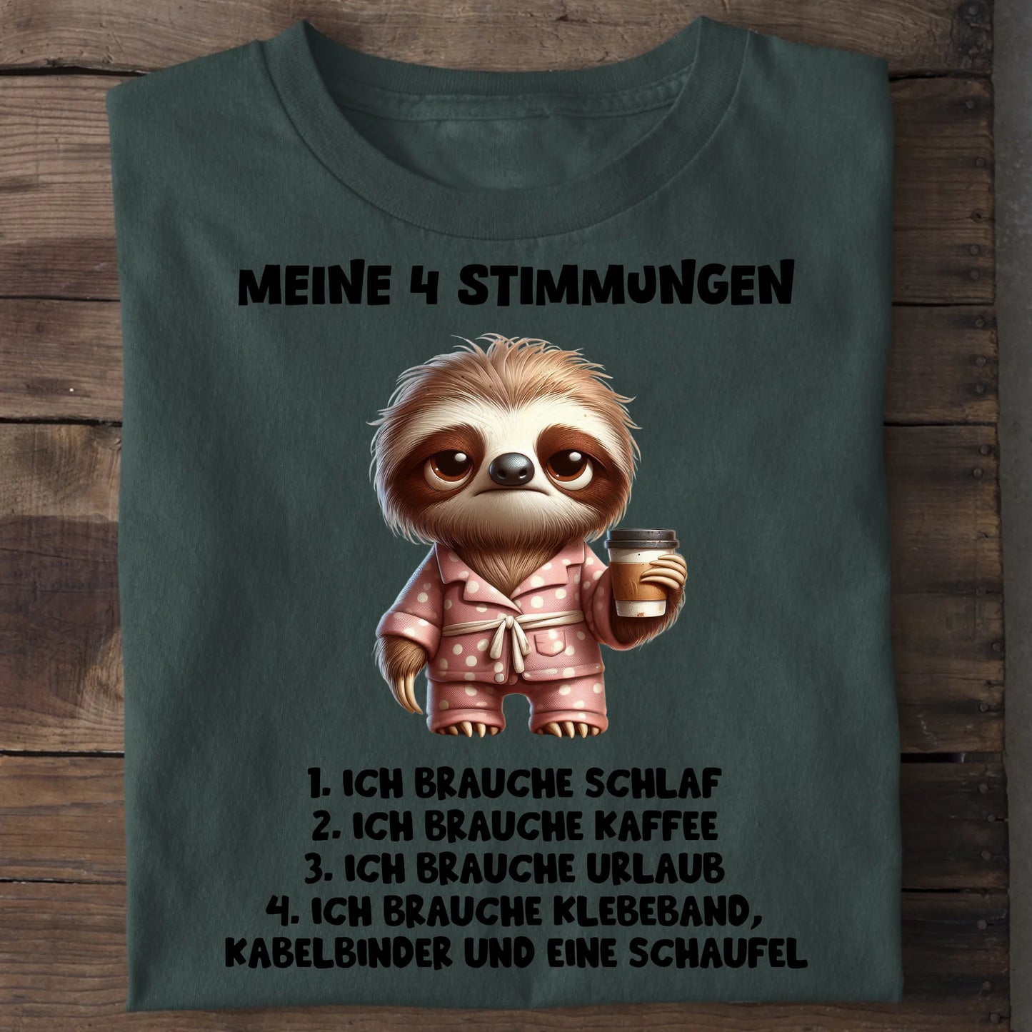 Meine 4 Stimmungen - Organic Men's Shirt (personalisierbar) Crafter T-Shirt ST ST Bottled-Green