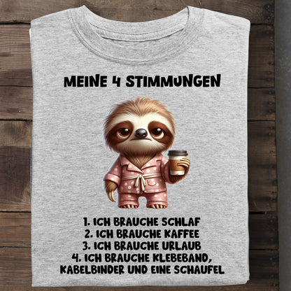 Meine 4 Stimmungen - Organic Men's Shirt (personalisierbar) Crafter T-Shirt ST ST Heather-Grey