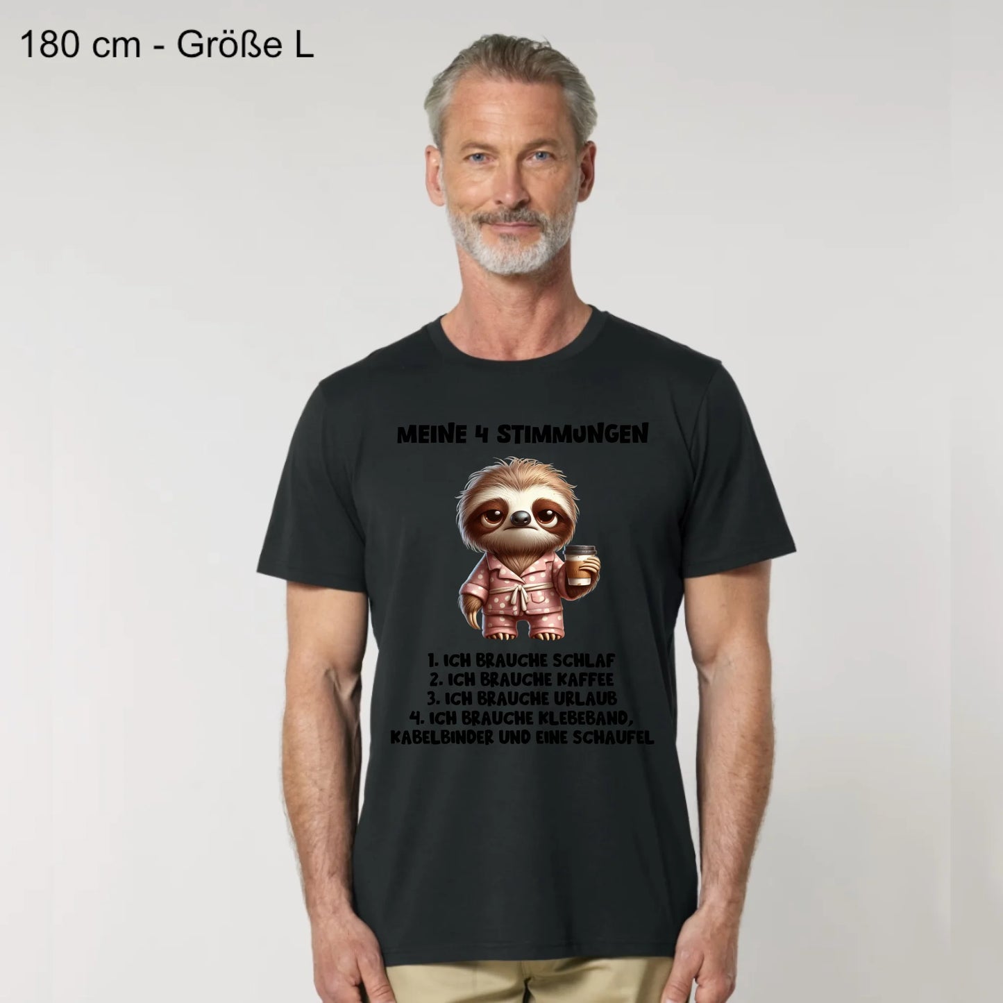 Meine 4 Stimmungen - Organic Men's Shirt (personalisierbar)