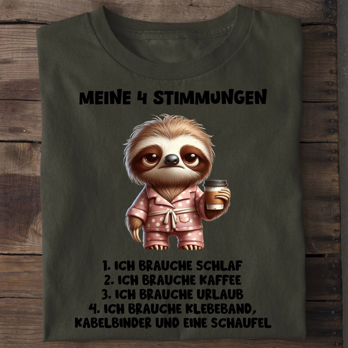 Meine 4 Stimmungen - Organic Men's Shirt (personalisierbar) Crafter T-Shirt ST ST Khaki