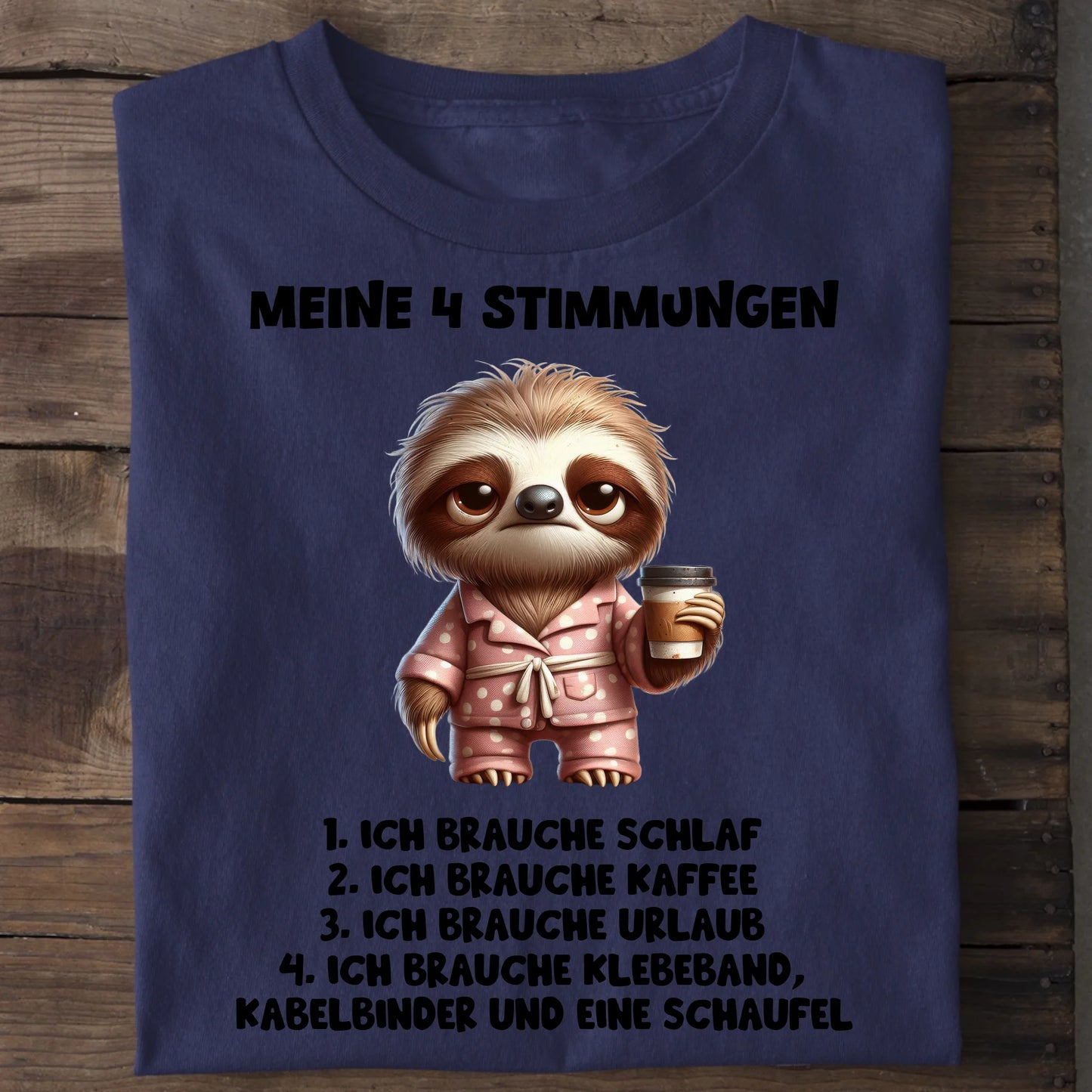 Meine 4 Stimmungen - Organic Men's Shirt (personalisierbar) Crafter T-Shirt ST ST French-Navy