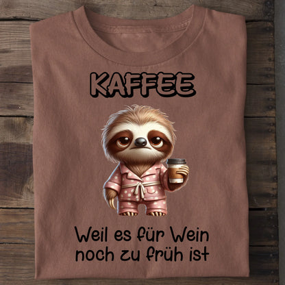 Zu früh für Wein - Organic Men's Shirt (personalisierbar) Crafter T-Shirt ST ST Heritage-Brown