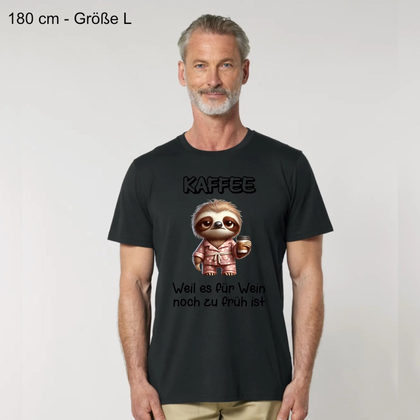 Zu früh für Wein - Organic Men's Shirt (personalisierbar)