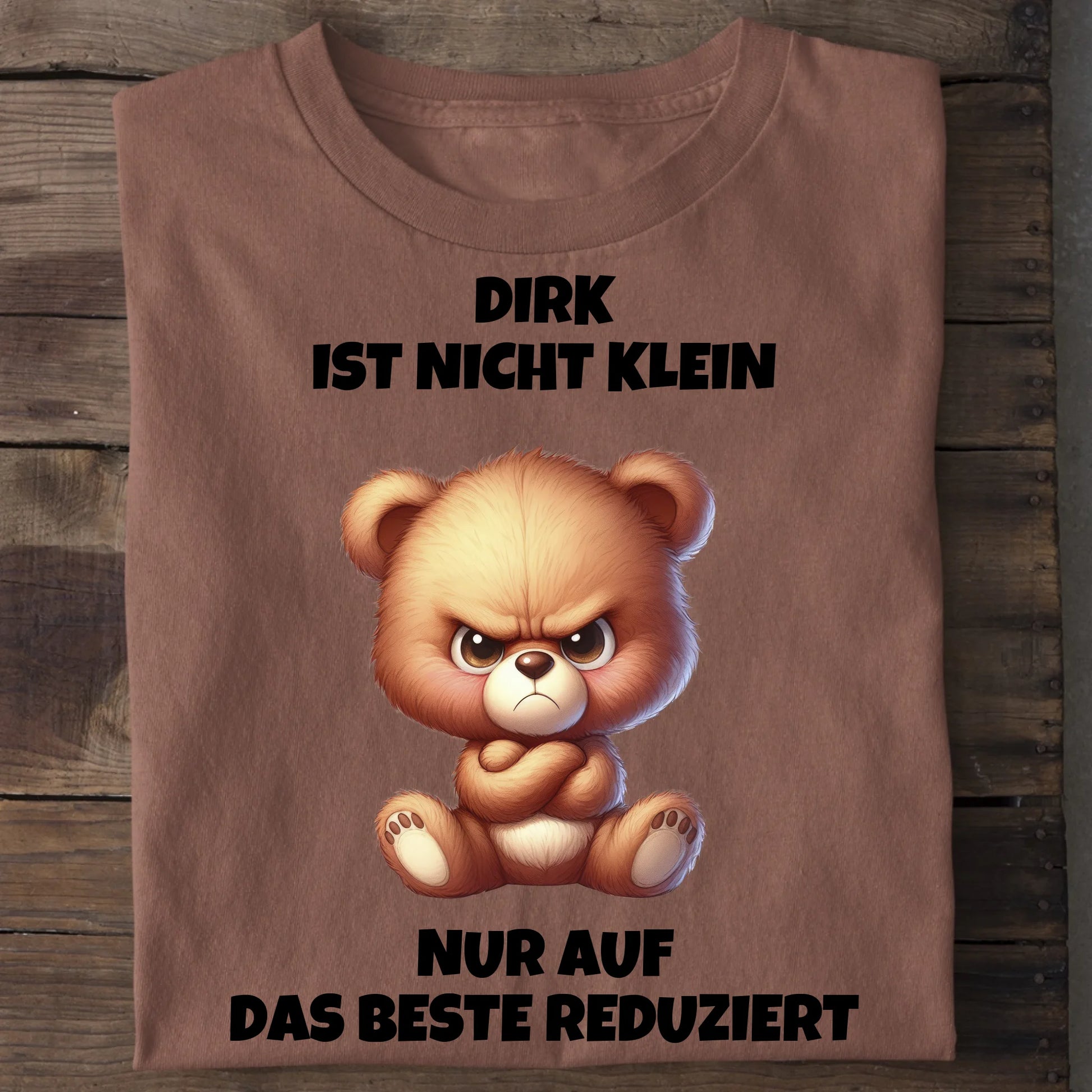 Nicht klein - Organic Men's Shirt (personalisierbar) Crafter T-Shirt ST ST Heritage-Brown