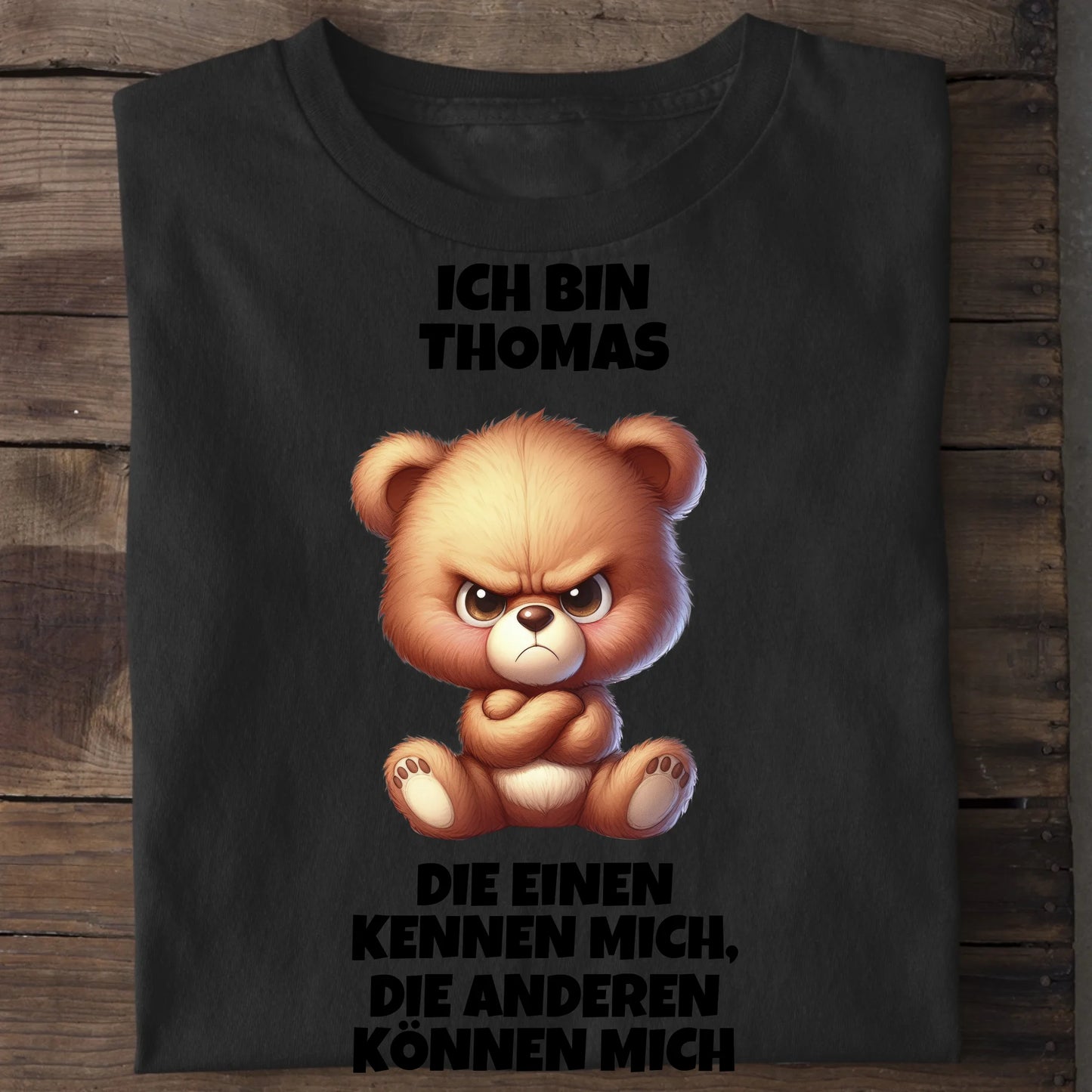 Die einen kennen mich - Organic Men's Shirt (personalisierbar) Crafter T-Shirt ST ST Black