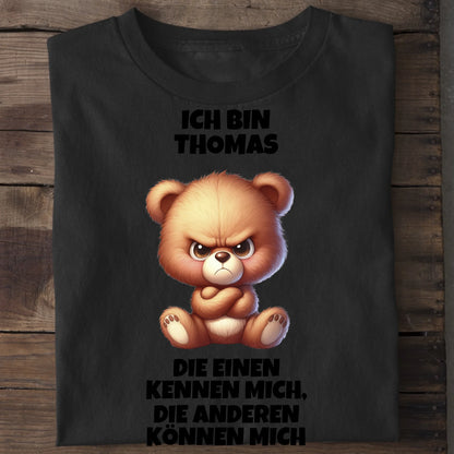 Die einen kennen mich - Organic Men's Shirt (personalisierbar) Crafter T-Shirt ST ST Black