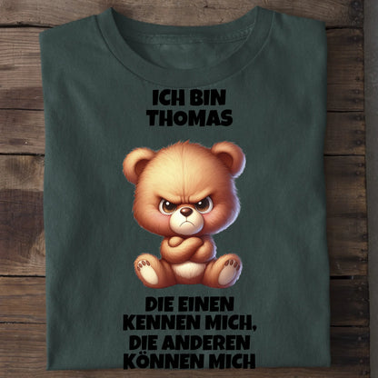 Die einen kennen mich - Organic Men's Shirt (personalisierbar) Crafter T-Shirt ST ST Bottled-Green
