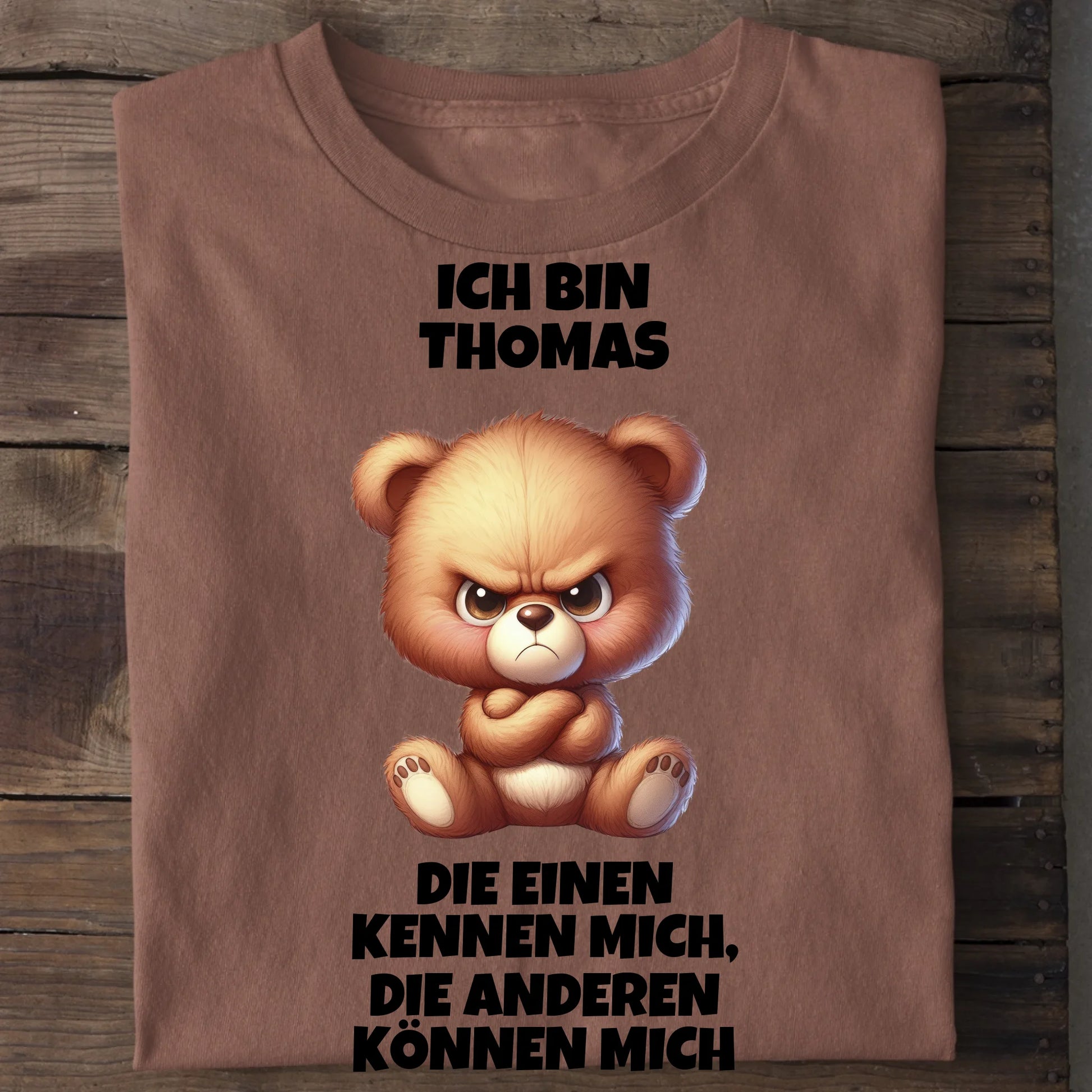 Die einen kennen mich - Organic Men's Shirt (personalisierbar) Crafter T-Shirt ST ST Heritage-Brown
