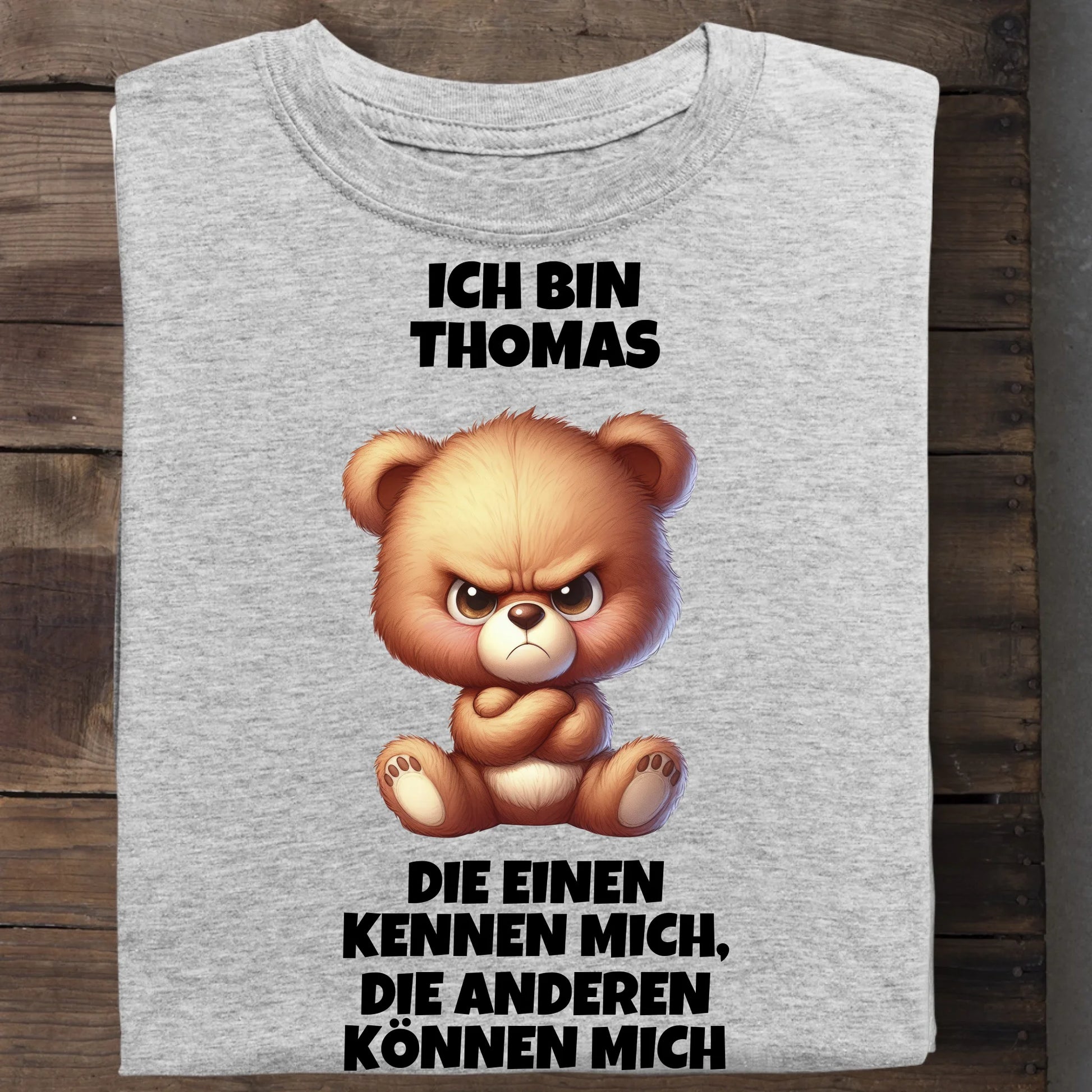 Die einen kennen mich - Organic Men's Shirt (personalisierbar) Crafter T-Shirt ST ST Heather-Grey
