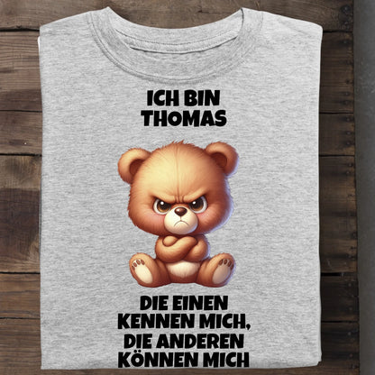 Die einen kennen mich - Organic Men's Shirt (personalisierbar) Crafter T-Shirt ST ST Heather-Grey