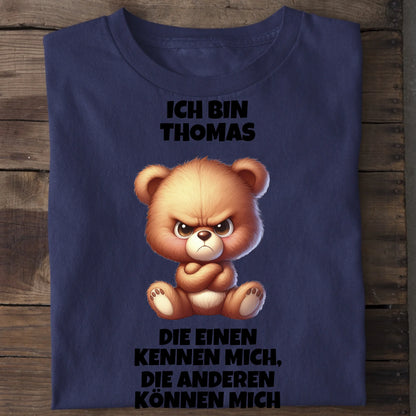 Die einen kennen mich - Organic Men's Shirt (personalisierbar) Crafter T-Shirt ST ST French-Navy