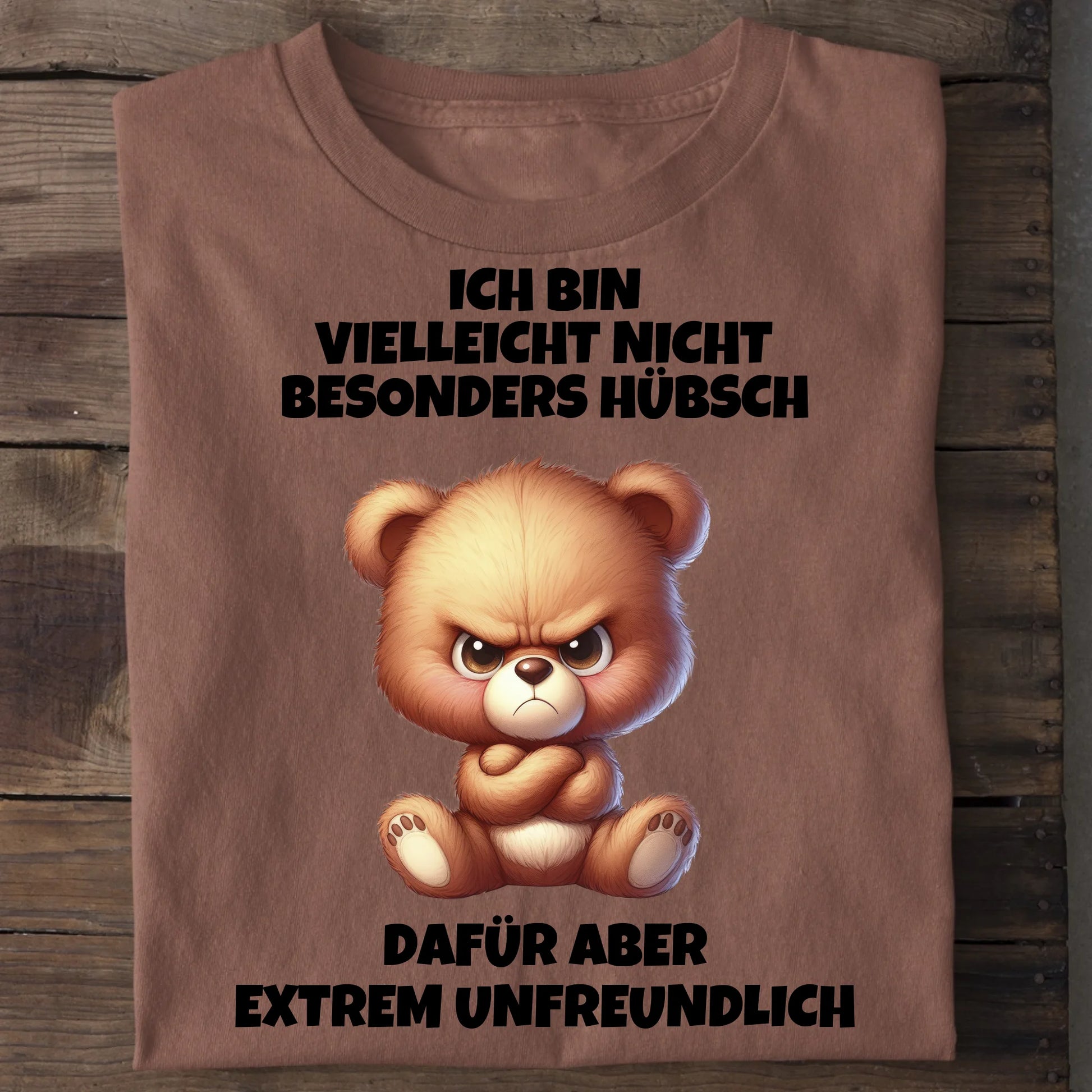 Nicht besonders hübsch - Organic Men's Shirt (personalisierbar) Crafter T-Shirt ST ST Heritage-Brown