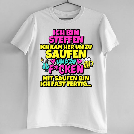 Saufen und F*cken - Organic Men's Shirt (personalisierbar)