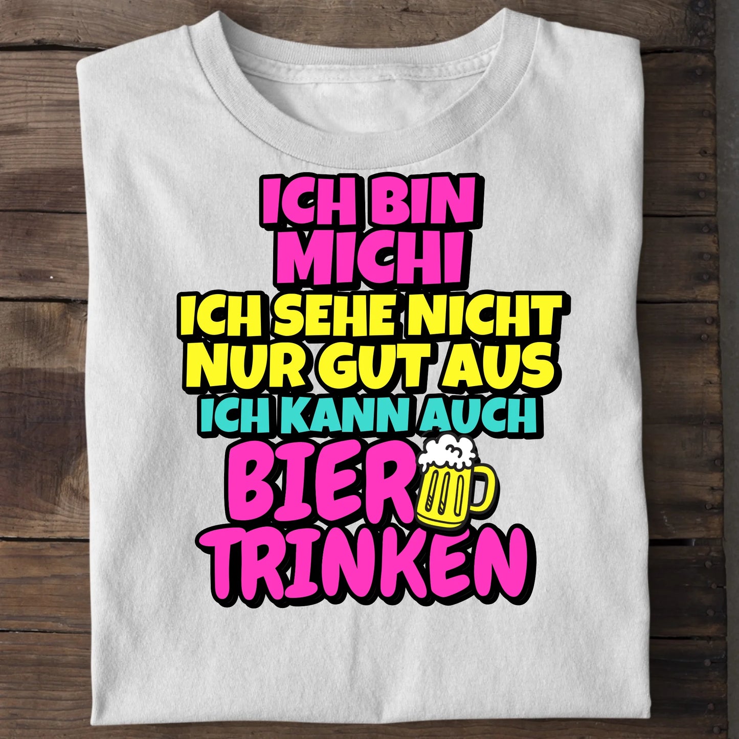 Ich kann auch Bier trinken - Organic Men's Shirt (personalisierbar) Crafter T-Shirt ST ST White