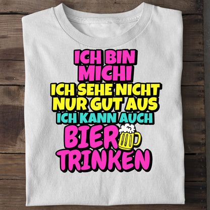 Ich kann auch Bier trinken - Organic Men's Shirt (personalisierbar) Crafter T-Shirt ST ST White