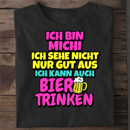 Ich kann auch Bier trinken - Organic Men's Shirt (personalisierbar) Crafter T-Shirt ST ST Black