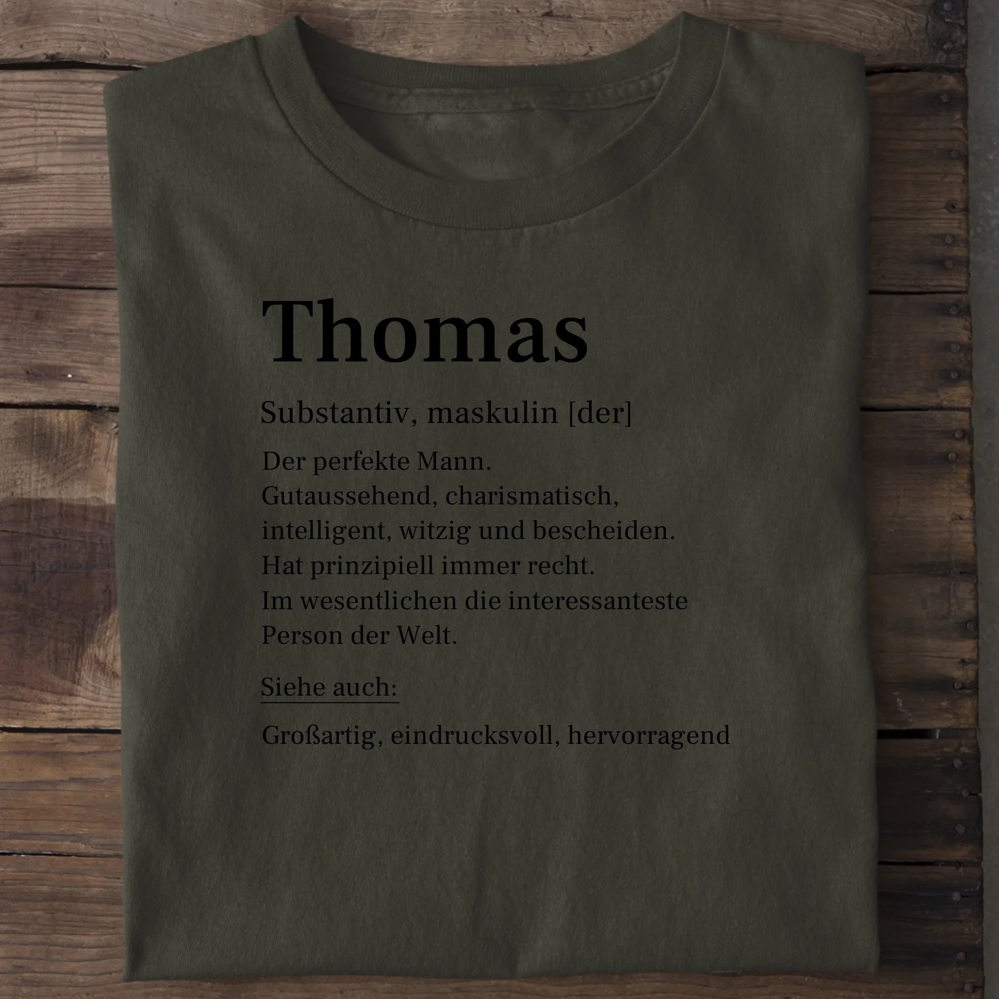 Definition - Organic Men's Shirt (personalisierbar) Crafter T-Shirt ST ST Khaki