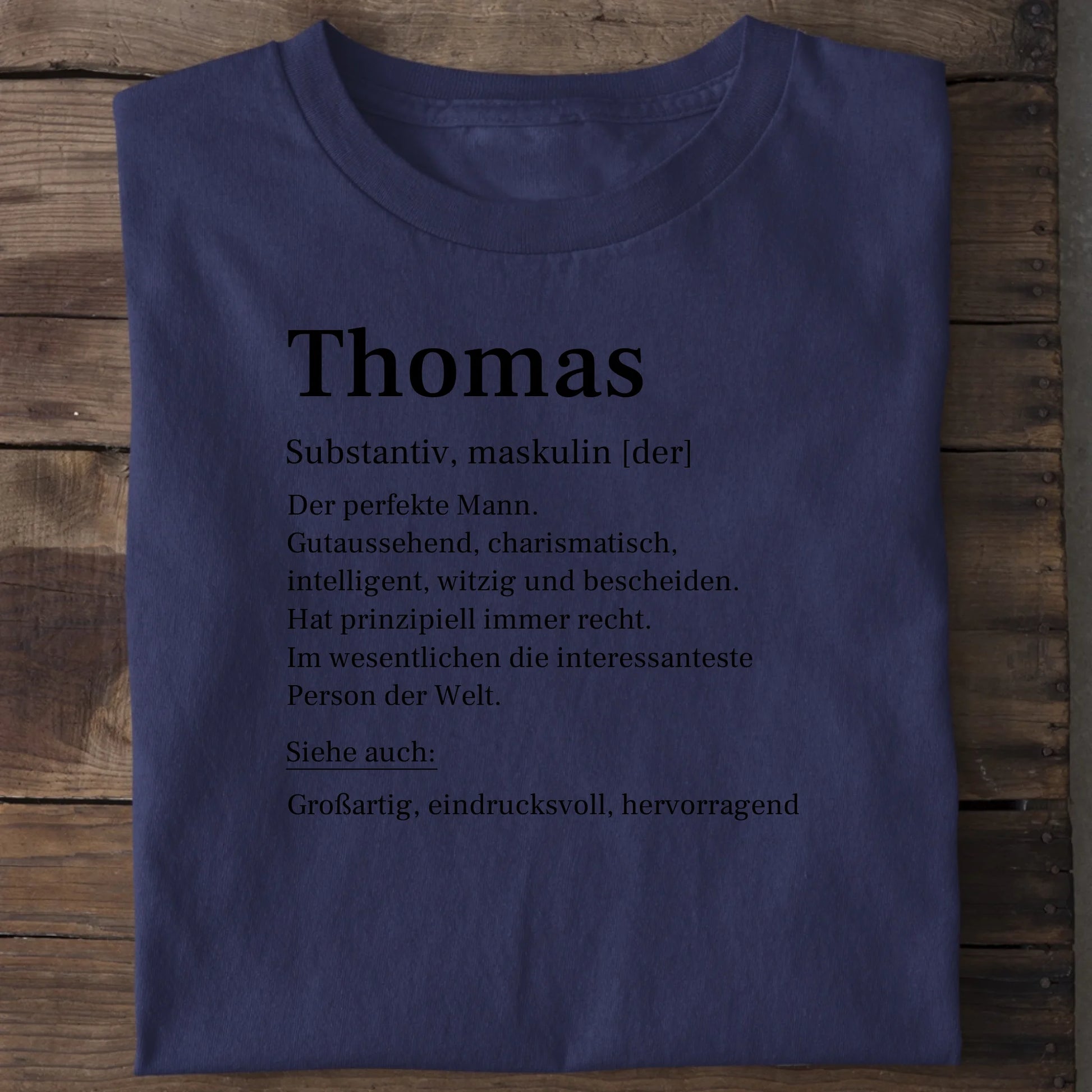 Definition - Organic Men's Shirt (personalisierbar) Crafter T-Shirt ST ST French-Navy