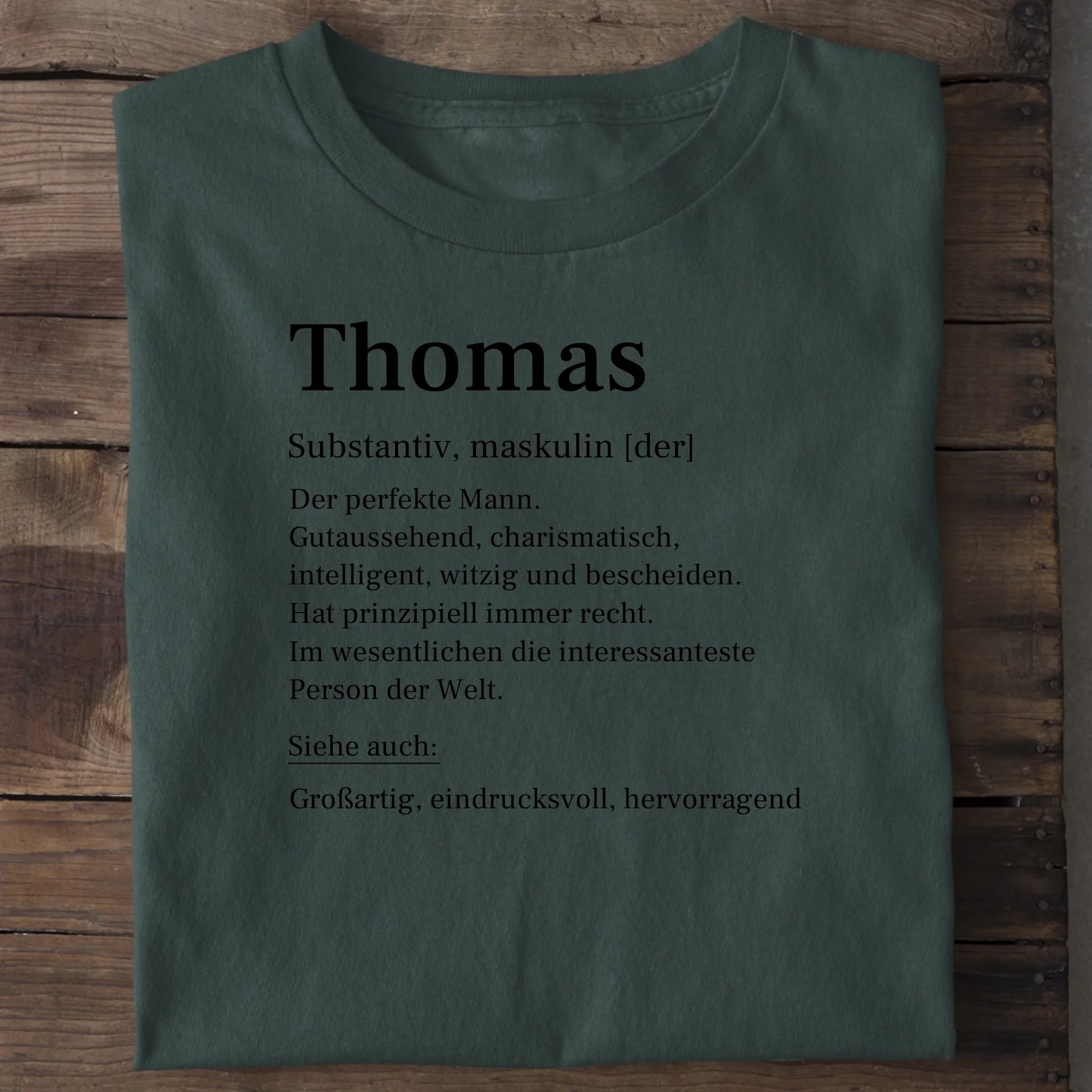 Definition - Organic Men's Shirt (personalisierbar) Crafter T-Shirt ST ST Bottled-Green
