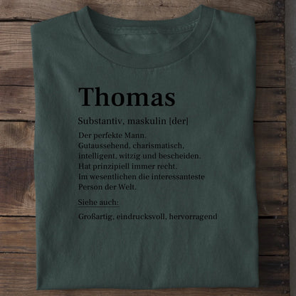 Definition - Organic Men's Shirt (personalisierbar) Crafter T-Shirt ST ST Bottled-Green