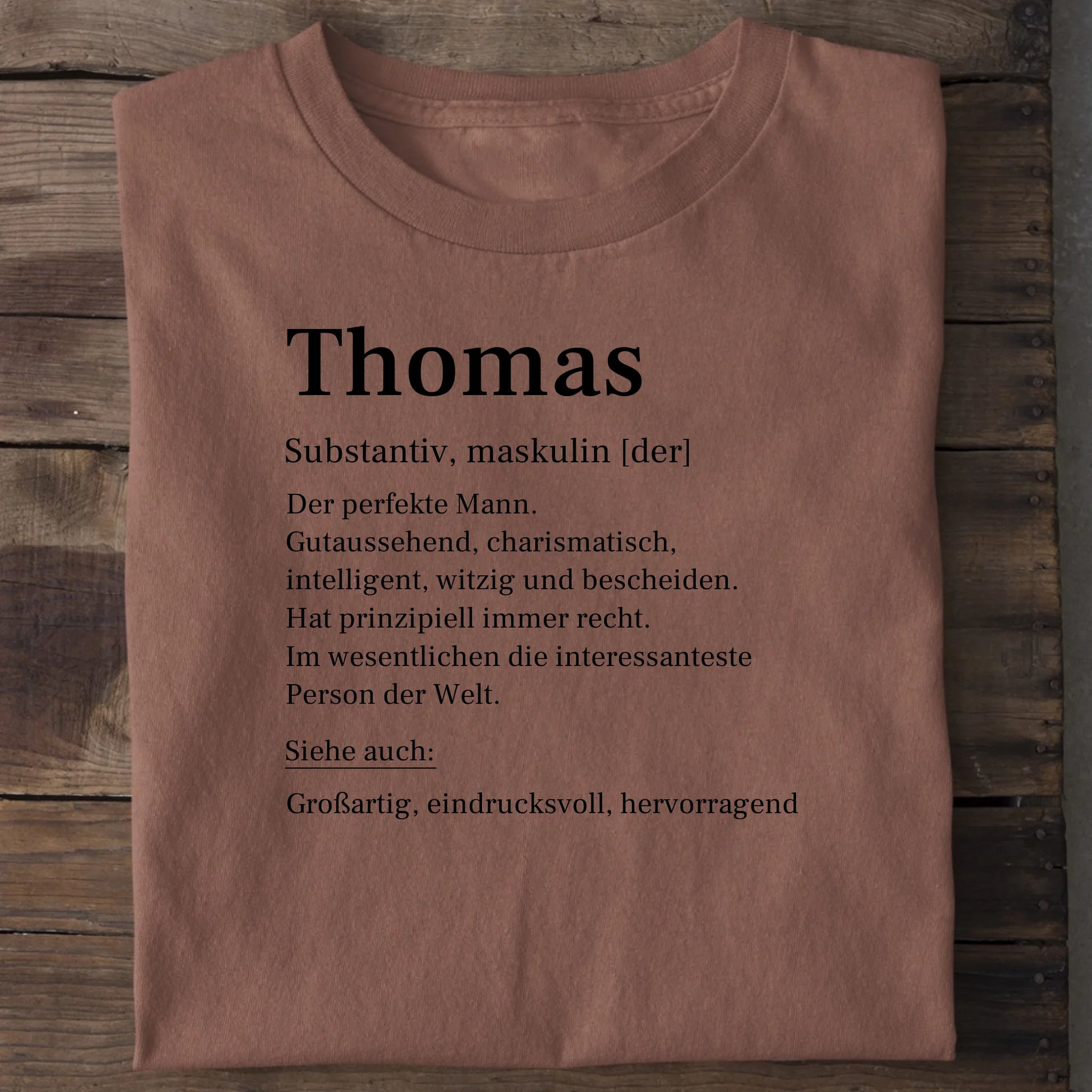 Definition - Organic Men's Shirt (personalisierbar) Crafter T-Shirt ST ST Heritage-Brown