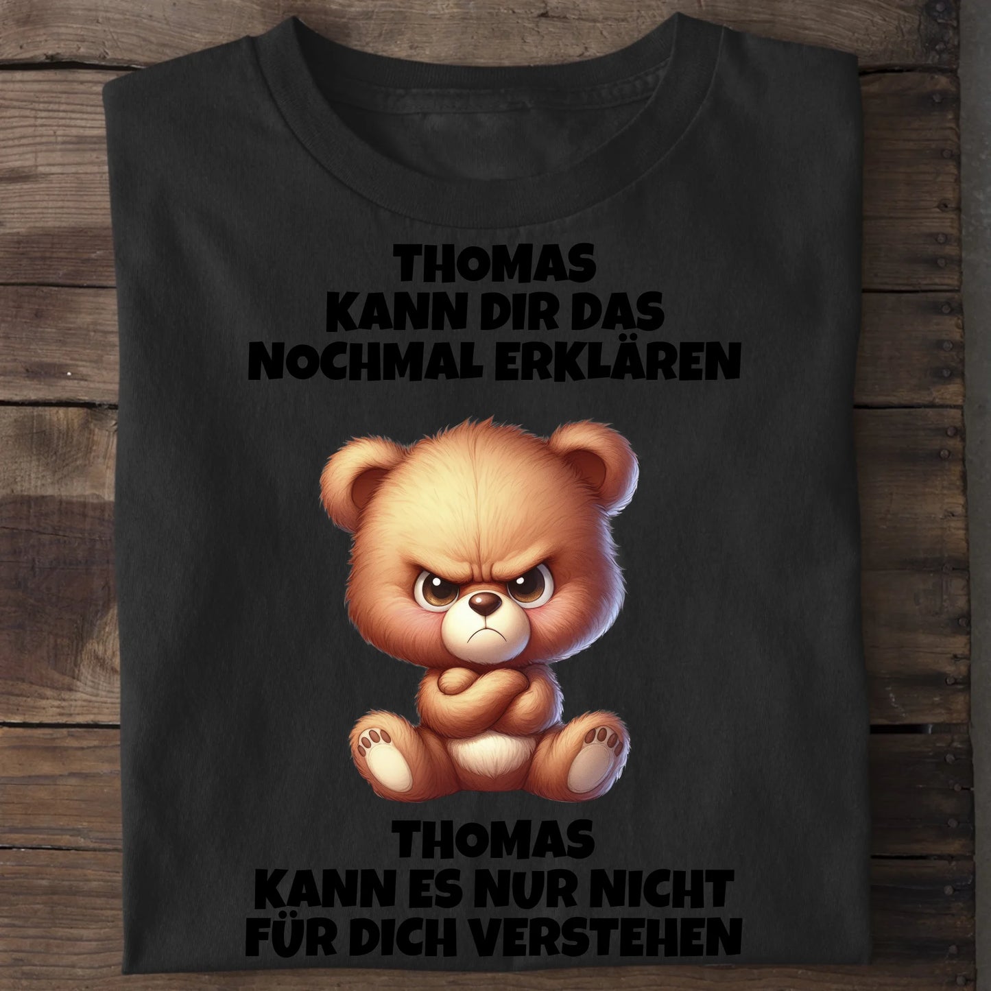 Erklären aber nicht verstehen - Organic Men's Shirt (personalisierbar) Crafter T-Shirt ST ST Black