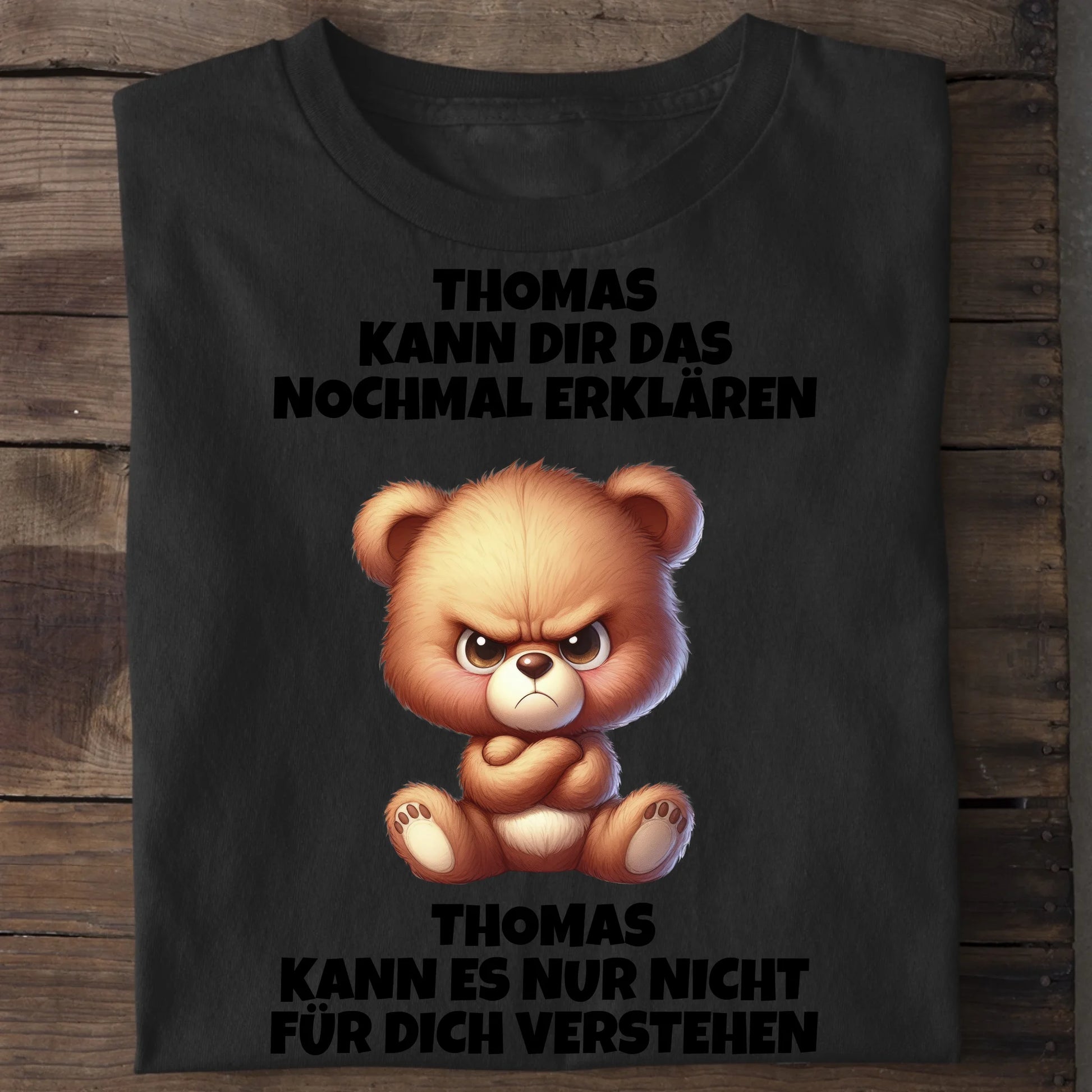 Erklären aber nicht verstehen - Organic Men's Shirt (personalisierbar) Crafter T-Shirt ST ST Black