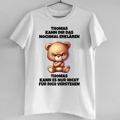Erklären aber nicht verstehen - Organic Men's Shirt (personalisierbar)