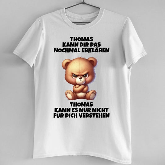 Erklären aber nicht verstehen - Organic Men's Shirt (personalisierbar)