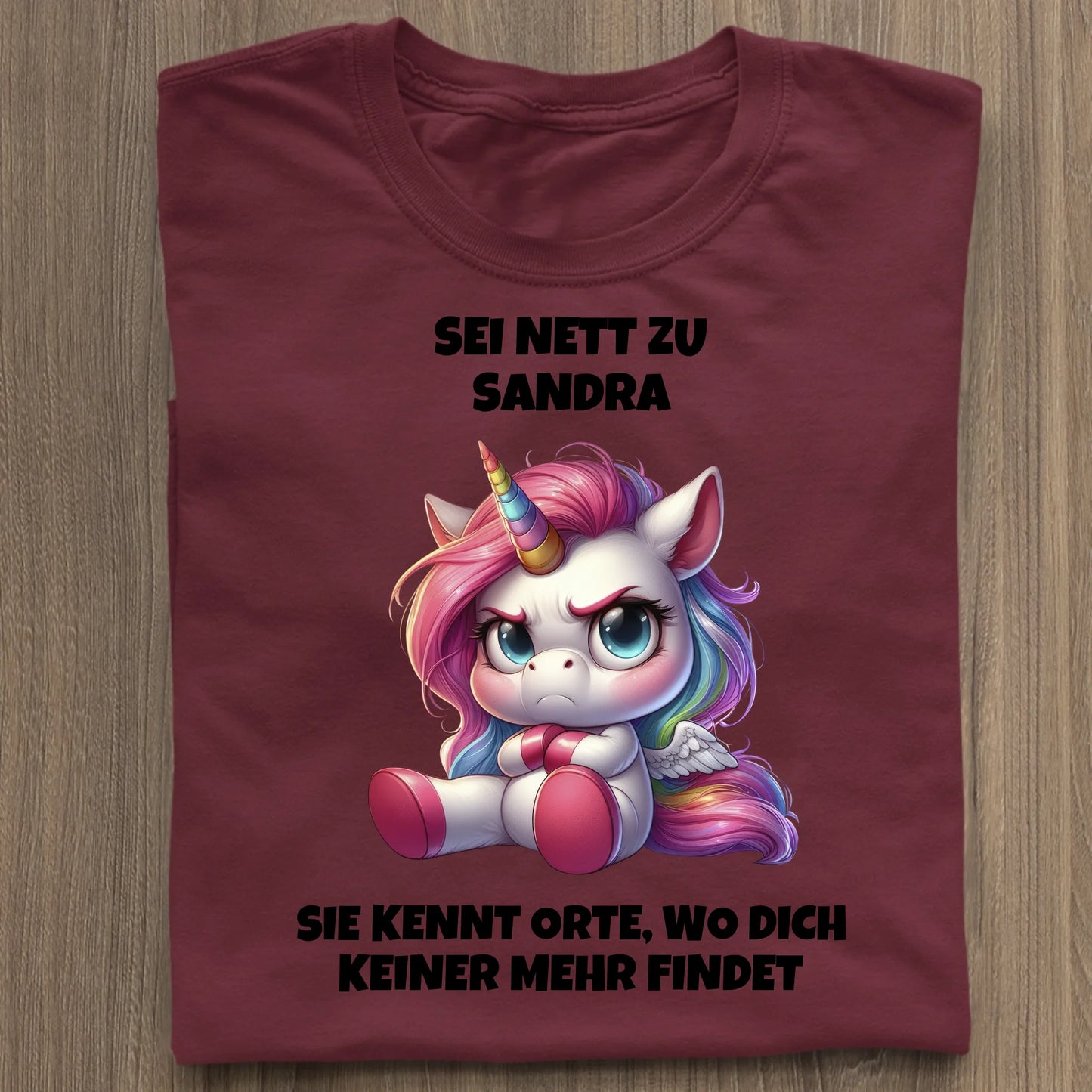 Sei nett - Organic Women's Shirt (personalisierbar) Serena T-Shirt ST ST Burgundy