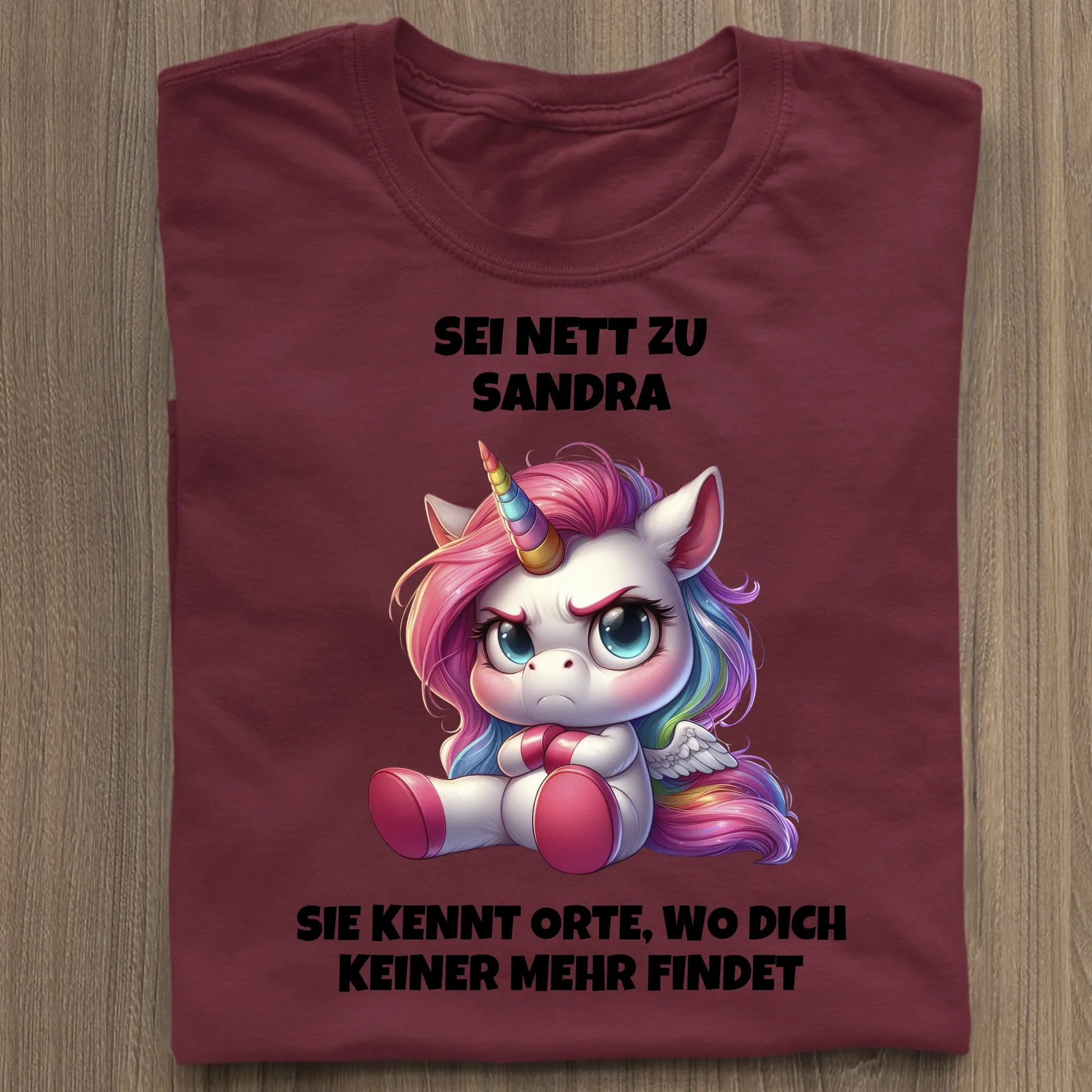 Sei nett - Organic Women's Shirt (personalisierbar) Serena T-Shirt ST ST Burgundy