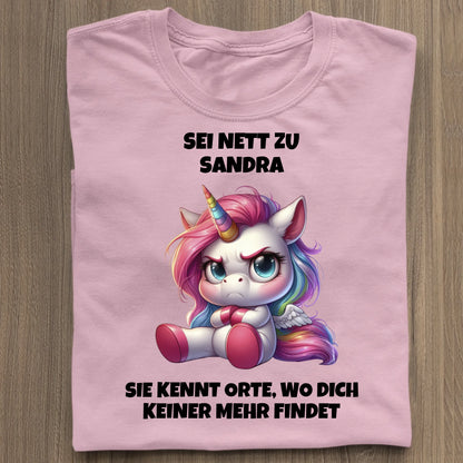 Sei nett - Organic Women's Shirt (personalisierbar)