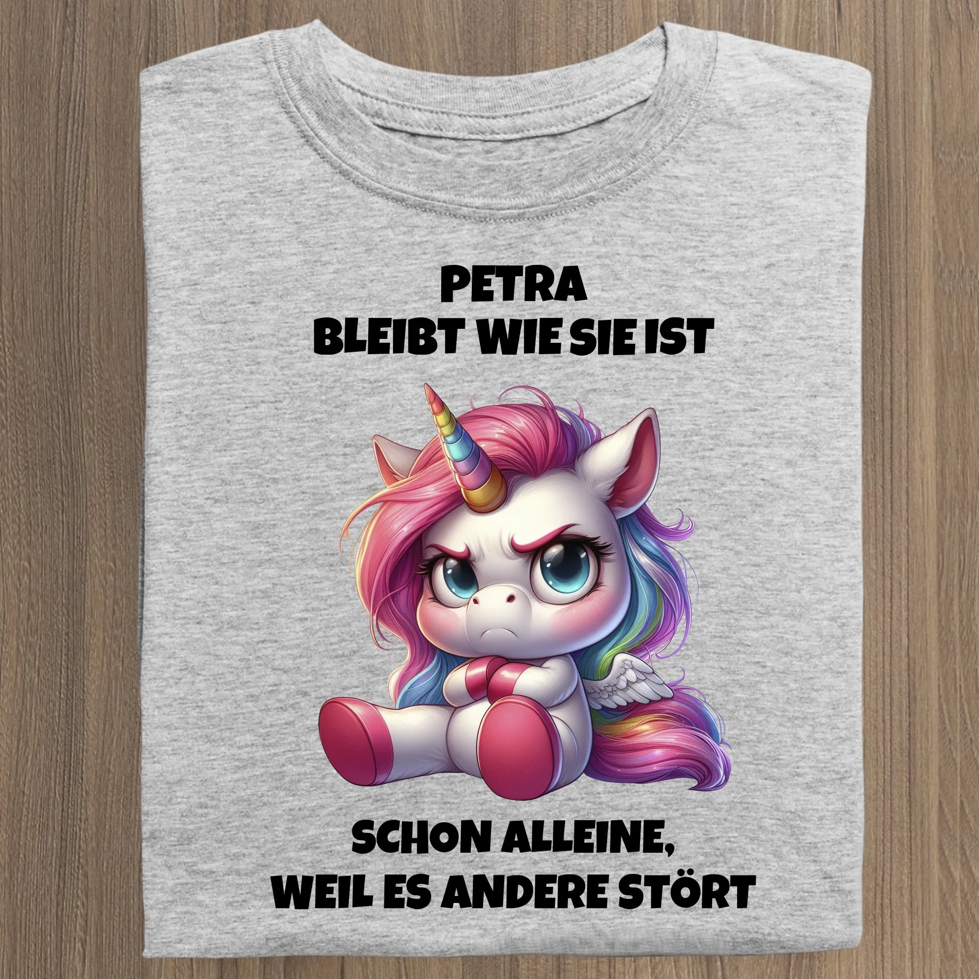Ich bleibe wie ich bin - Organic Women's Shirt (personalisierbar) Serena T-Shirt ST ST Heather-Grey