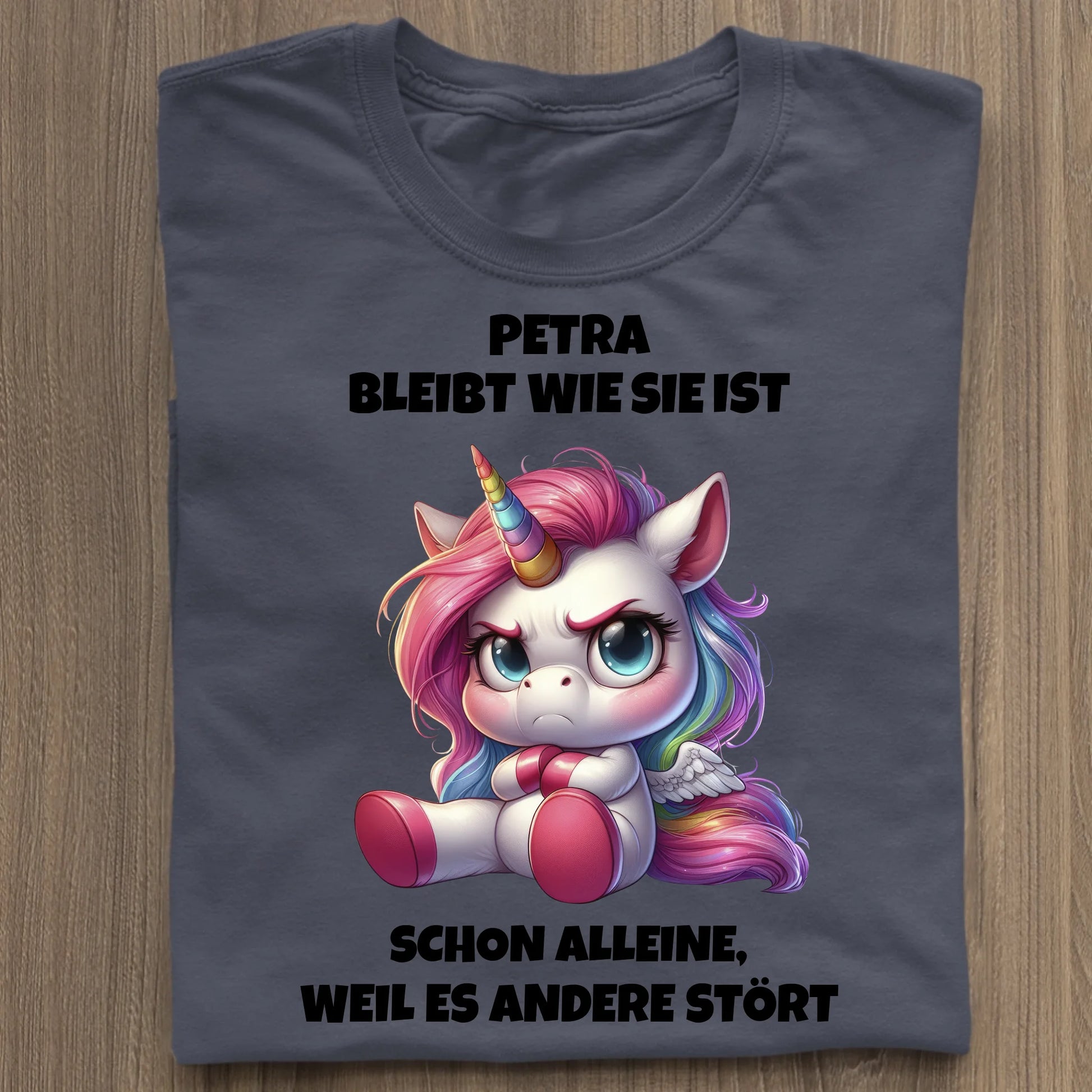 Ich bleibe wie ich bin - Organic Women's Shirt (personalisierbar) Serena T-Shirt ST ST French-Navy
