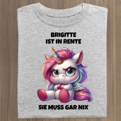 Ich bin in Rente - Organic Women's Shirt (personalisierbar) Serena T-Shirt ST ST Heather-Grey