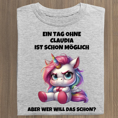 Wer will das schon? - Organic Women's Shirt (personalisierbar) Serena T-Shirt ST ST Heather-Grey