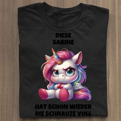Schnauze voll - Organic Women's Shirt (personalisierbar) Serena T-Shirt ST ST Black