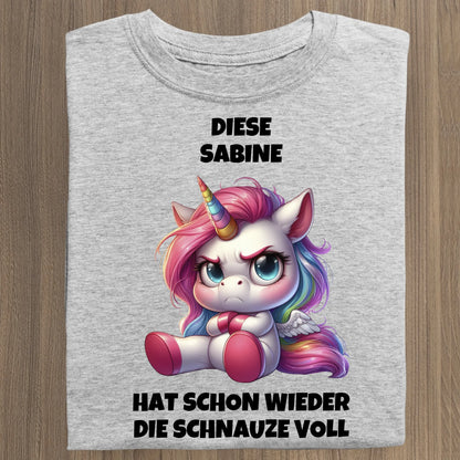 Schnauze voll - Organic Women's Shirt (personalisierbar) Serena T-Shirt ST ST Heather-Grey
