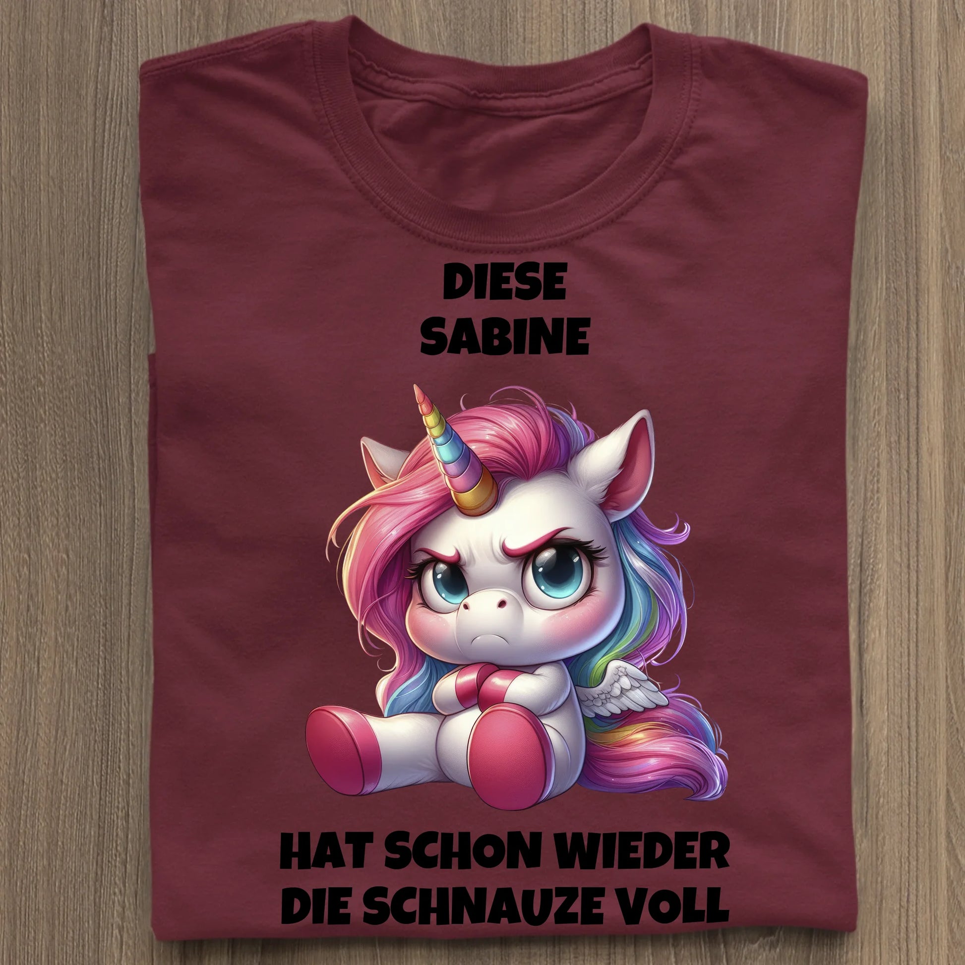 Schnauze voll - Organic Women's Shirt (personalisierbar) Serena T-Shirt ST ST Burgundy