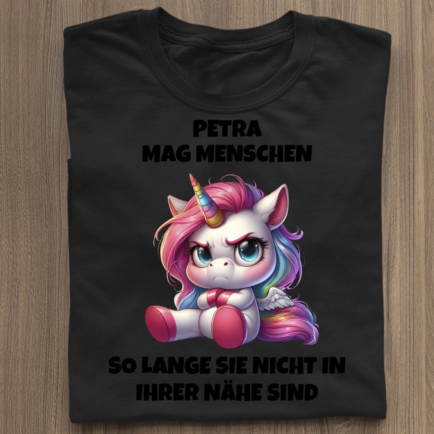 Ich mag Menschen - Organic Women's Shirt (personalisierbar) Serena T-Shirt ST ST Black